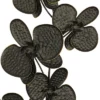 Set Of 2 Metal Floral Orchid Wall Decors With Black Frame Black - Olivia & May -Home Decor Store GUEST cb312350 6b15 42b6 af5a f5a1883c1d7c