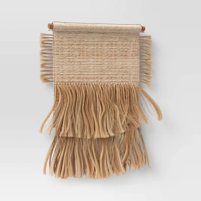 18" X 30" Hand Woven Jute/Cotton Wall Art Natural - Threshold™ 4 18" X 30" Hand Woven Jute/Cotton Wall Art Natural - Threshold™ - Image 2