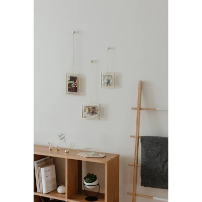 Fotochain Photo Display Frames Brass 3pk - Umbra 7 Fotochain Photo Display Frames Brass 3pk - Umbra - Image 5