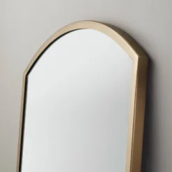 Arched 19"x64" Rectangular Metal Leaning Floor Mirror Brass - Hearth & Hand™ With Magnolia -Home Decor Store GUEST cc44530e 7d4a 4689 acd9 dbb021d32f27