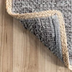 NuLOOM Sabby Hand Woven Leather Flatweave Area Rug 15 NuLOOM Sabby Hand Woven Leather Flatweave Area Rug -Home Decor Store GUEST ccbc1b55 bdf7 4628 ab1b 55954da51f45