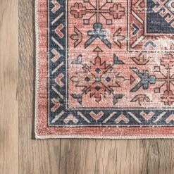 NuLOOM Medallion Bordered Machine Washable Area Rug -Home Decor Store GUEST ccda6819 9363 473c ace9 70ac001766a1