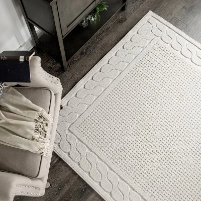 Picket Fences Area Rug Natural - My Texas House 4 Picket Fences Area Rug Natural - My Texas House - Image 2