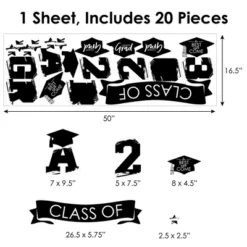 Big Dot Of Happiness Black And White Class Of 2023 Graduation Party Wall Decals Set Of 20 -Home Decor Store GUEST cd17d501 61c2 4b5e b6ac 25b8574b74bb