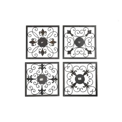 Metal Fleur De Lis Scrollwork And Wall Decor Set Of 4 Brown - Olivia & May 21 Metal Fleur De Lis Scrollwork And Wall Decor Set Of 4 Brown - Olivia & May - Image 19