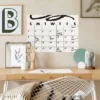 Doodle Dry Erase Calendar Peel And Stick Giant Wall Decal Black - RoomMates