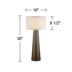 Possini Euro Design Karen Modern Table Lamp 36" Tall Dark Gold Glass With Table Top Dimmer Off White Fabric Drum Shade For Bedroom Living Room Bedside 11 Possini Euro Design Karen Modern Table Lamp 36" Tall Dark Gold Glass With Table Top Dimmer Off White Fabric Drum Shade For Bedroom Living Room Bedside -Home Decor Store GUEST cfef7d8d 90e2 4c2c b118 e2d6aa9110ee