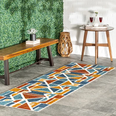NuLOOM Alexia Contemporary Geometric Indoor/Outdoor Patio Area Rug 3 NuLOOM Alexia Contemporary Geometric Indoor/Outdoor Patio Area Rug