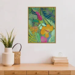 18" X 24" Tropical Tapestry II Hibiscus By Charcoaliklia Zarris Framed Canvas Wall Art - Amanti Art 9 18" X 24" Tropical Tapestry II Hibiscus By Charcoaliklia Zarris Framed Canvas Wall Art - Amanti Art -Home Decor Store GUEST d125e486 2c01 4552 a640 7d1af5e46808