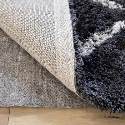 Emma And Oliver Non-Slip 1/4 Inch Thick Gray Multi-Surface Reversible Area Rug Pad 3 Emma And Oliver Non-Slip 1/4 Inch Thick Gray Multi-Surface Reversible Area Rug Pad