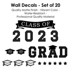Big Dot Of Happiness Class Of 2023 Graduation Cheers Party Wall Decals Set Of 20 -Home Decor Store GUEST d288de0e 4a6a 4ebe 901a 021a45b8d310