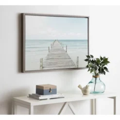 23" X 33" Sylvie Wooden Pier Framed Canvas By Amy Peterson Gray - Kate And Laurel 10 23" X 33" Sylvie Wooden Pier Framed Canvas By Amy Peterson Gray - Kate And Laurel -Home Decor Store GUEST d33b6c31 444d 4e40 9a8f 3960f2ef0b99