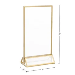 5 X 7 Picture Frames 6-Pack – Floating Frame Set For Table Numbers, Wedding Signs, Photos, Or Table Decor By Great Northern Party - Gold -Home Decor Store GUEST d34c9214 f43a 49d9 a602 355f7d7f7a3d