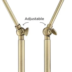 Possini Euro Design Sentry Modern Mid Century Desk Lamp 23" High Black Brass With USB Charging Port LED Adjustable Cone Shade For Bedroom Living Room -Home Decor Store GUEST d3ce9263 7a5c 44b4 9cc2 8c349dada242