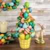Northlight 17" Colorful Easter Egg Tree In Yellow Gingham Pot -Home Decor Store GUEST d4be17be 6fb5 47c6 9129 66d39769dd17
