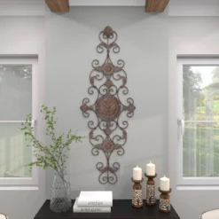 Rustic Metal Ornamental Wall Decor Dark Brown - Olivia & May 30 Rustic Metal Ornamental Wall Decor Dark Brown - Olivia & May -Home Decor Store GUEST d504a4bb bb62 409d b517 7e20f58fd0a0