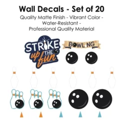 Big Dot Of Happiness Strike Up The Fun - Bowling - Peel And Stick Sports Decor Vinyl Wall Art Stickers - Wall Decals - Set Of 20 12 Big Dot Of Happiness Strike Up The Fun - Bowling - Peel And Stick Sports Decor Vinyl Wall Art Stickers - Wall Decals - Set Of 20 -Home Decor Store GUEST d53105c0 6b1d 4ace 9145 fd27bfd34259