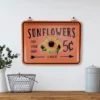 Northlight 15" Fall Harvest Orange "Sunflowers" Wall Sign -Home Decor Store GUEST d53189d4 e00b 47ea a6fc b4f6e8ee5e48