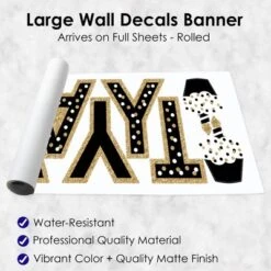 Big Dot Of Happiness Adult Happy Birthday - Gold - Peel And Stick Birthday Party Large Banner Wall Decals - Happy Birthday 11 Big Dot Of Happiness Adult Happy Birthday - Gold - Peel And Stick Birthday Party Large Banner Wall Decals - Happy Birthday -Home Decor Store GUEST d5aa8e05 8390 4d58 a938 1a2b599885da