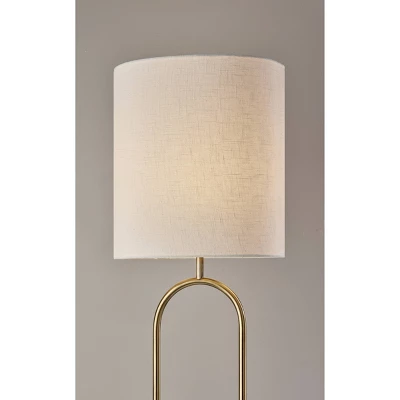 Joey Floor Lamp Antique Brass - Adesso 5 Joey Floor Lamp Antique Brass - Adesso - Image 3
