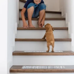 World Rug Gallery Modern Geometric Non-Slip Stair Treads -Home Decor Store GUEST d6c37e77 6083 40a7 b227 7bbc8eb4938f