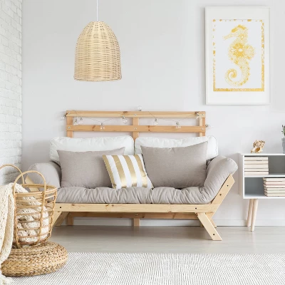 Elongated Coastal Dome Rattan Downlight Pendant Natural - Elegant Designs 5 Elongated Coastal Dome Rattan Downlight Pendant Natural - Elegant Designs - Image 3