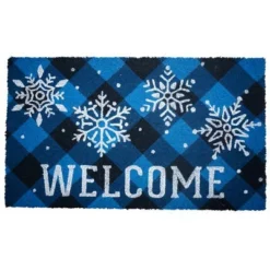 Briarwood Lane Checkered Snowflakes Winter Natural Fiber Coir Doormat Welcome 30" X 18" 5 Briarwood Lane Checkered Snowflakes Winter Natural Fiber Coir Doormat Welcome 30" X 18" -Home Decor Store GUEST d848c4e8 3796 444c 9b64 00f94f214120