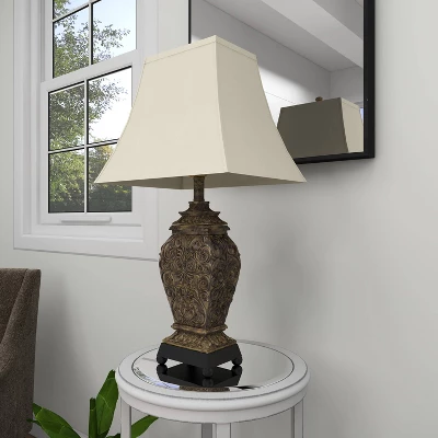 Rustic Table Lamp Set Of 2 Black - Olivia & May 16 Rustic Table Lamp Set Of 2 Black - Olivia & May - Image 14