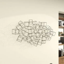 Metal Geometric 3D Square Wall Decor Black - Olivia & May 26 Metal Geometric 3D Square Wall Decor Black - Olivia & May -Home Decor Store GUEST da5b111b 0c72 4933 bb41 5eac63dd92cf