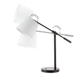 24" Troy Classic Contemporary Iron LED Task Lamp With USB Charging Port Oil Rubbed Bronze (Includes LED Light Bulb) - JONATHAN Y 17 24" Troy Classic Contemporary Iron LED Task Lamp With USB Charging Port Oil Rubbed Bronze (Includes LED Light Bulb) - JONATHAN Y -Home Decor Store GUEST da7b1158 dc2b 449b 8c15 545de46b8deb