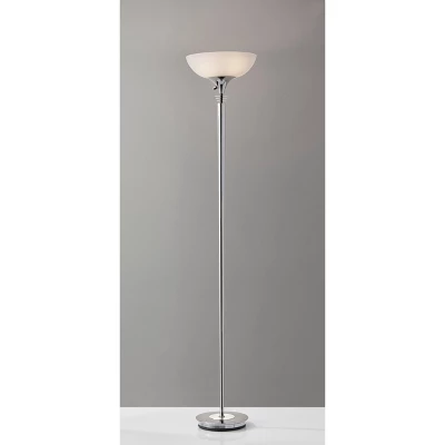 71.5" Metropolis Floor Lamp Silver - Adesso 3 71.5" Metropolis Floor Lamp Silver - Adesso