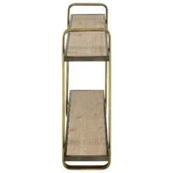 32.3" X 22" 2 Tier Metal And Wood Hanging Bracket Wall Mounted Shelf Gold - Danya B. 21 32.3" X 22" 2 Tier Metal And Wood Hanging Bracket Wall Mounted Shelf Gold - Danya B. -Home Decor Store GUEST dd39cb84 945c 4988 a596 faa46ffbd330