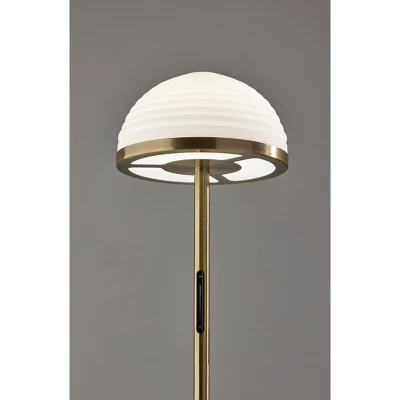 Juliana Floor Lamp With Smart Switch Antique Brass (Includes LED Light Bulb) - Adesso 6 Juliana Floor Lamp With Smart Switch Antique Brass (Includes LED Light Bulb) - Adesso - Image 4