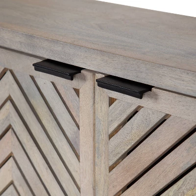 30" X 10" X 14" Mezzeta Decorative Coastal 2 Door Wall Cabinet Whitewash - Kate & Laurel All Things Decor 6 30" X 10" X 14" Mezzeta Decorative Coastal 2 Door Wall Cabinet Whitewash - Kate & Laurel All Things Decor - Image 4