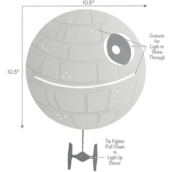 Lambs & Ivy Star Wars Signature LED Light-Up Death Star Wall Decor/Art -Home Decor Store GUEST e18e46eb 93a3 4398 a83f ad3ee1738d43
