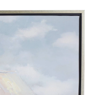 Canvas Landscape Barn Framed Wall Art With Silver Frame Multi Colored - Olivia & May 6 Canvas Landscape Barn Framed Wall Art With Silver Frame Multi Colored - Olivia & May - Image 4