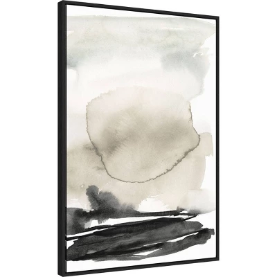 23" X 33" Horizon Triptych II By Jennifer Goldberger Framed Canvas Wall Art Print Black - Amanti Art 3 23" X 33" Horizon Triptych II By Jennifer Goldberger Framed Canvas Wall Art Print Black - Amanti Art