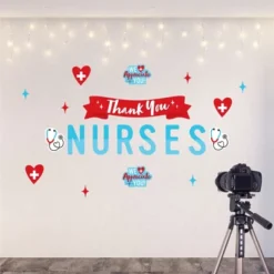 Big Dot Of Happiness Thank You Nurses - Peel And Stick Nurse Appreciation Week Decoration - Wall Decals Backdrop -Home Decor Store GUEST e33c23c5 4782 453e 9a05 e2e11fcc0bca