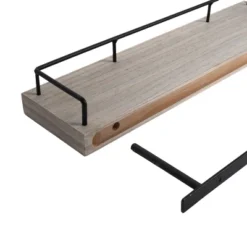 2pc Shelf Gray/Black - New View -Home Decor Store GUEST e3e47762 505e 448e a992 8a214e6dc58a