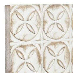 Set Of 2 Wooden Geometric Intricately Carved Wall Decors White - Olivia & May -Home Decor Store GUEST e40f7193 a204 4449 91dd 38ac1dc82819