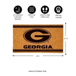 Evergreen University Of Georgia Logo Turf Mat, Brown- 28 X 16 Inches Indoor Outdoor Doormat -Home Decor Store GUEST e41468cb d613 4d3c 8e10 b4fdf75b579b