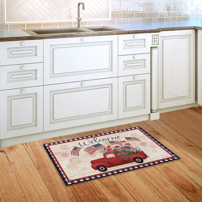 Stars And Stripes Truck Patriotic Doormat Indoor Outdoor 30" X 18" Briarwood Lane 5 Stars And Stripes Truck Patriotic Doormat Indoor Outdoor 30" X 18" Briarwood Lane - Image 3