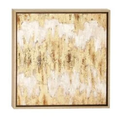 Glam Canvas Abstract Framed Wall Art With Gold Frame Beige - CosmoLiving By Cosmopolitan -Home Decor Store GUEST e545c340 b151 4225 888d 6451a217b099