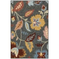 Garden Floral Accent Rug Gray - Maples -Home Decor Store GUEST e561b53a f906 4ee0 b496 66abbe032e62