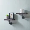 11.7" X 7.6" 2pc Industrial Pipe Wall Shelf Set - Danya B. 1 11.7" X 7.6" 2pc Industrial Pipe Wall Shelf Set - Danya B. -Home Decor Store GUEST e565ce8f 74b5 4bcb b871 50cb15998eb2