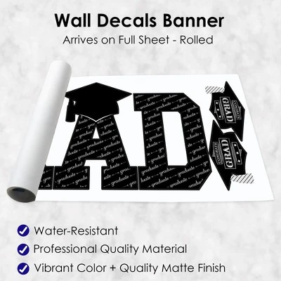 Big Dot Of Happiness Graduation Cheers Party Decor - Vinyl Wall Decals - Grad 6 Big Dot Of Happiness Graduation Cheers Party Decor - Vinyl Wall Decals - Grad - Image 4