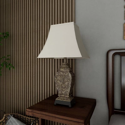 Rustic Table Lamp Set Of 2 Black - Olivia & May 14 Rustic Table Lamp Set Of 2 Black - Olivia & May - Image 12