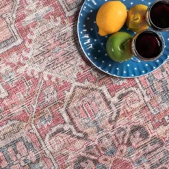 NuLOOM Maple Machine Washable Floral Medallion Area Rug -Home Decor Store GUEST e9220802 8c83 4425 b9ba 0cbea886966e