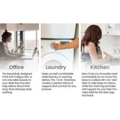 J&V TEXTILES 20" X 55" Oversized Cushioned Anti-Fatigue Kitchen Runner Mat (Buffalo) -Home Decor Store GUEST e98881c4 57f4 4401 8c9d a198f19f09ea 2