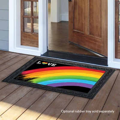 Rainbow Love Doormat Pride 30" X 18" Briarwood Lane 4 Rainbow Love Doormat Pride 30" X 18" Briarwood Lane - Image 2